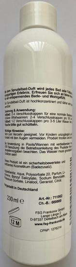 Orange Sprudelbad Duft Konzentrat 230ml