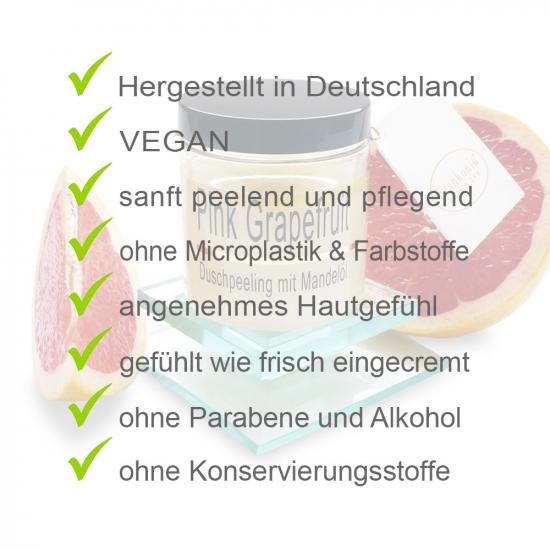 Pink Grapefruit Mandelöl Duschpeeling Body Scrub Körperpeeling | 320g