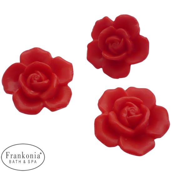 Rosenblüte Seife Wilde Rose rot 30g | 50 Stück