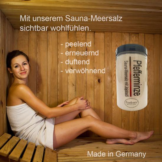 Pfefferminze Sauna Salz Wellness