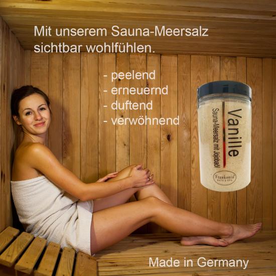 Vanille Sauna Salz Meersalz Wellness