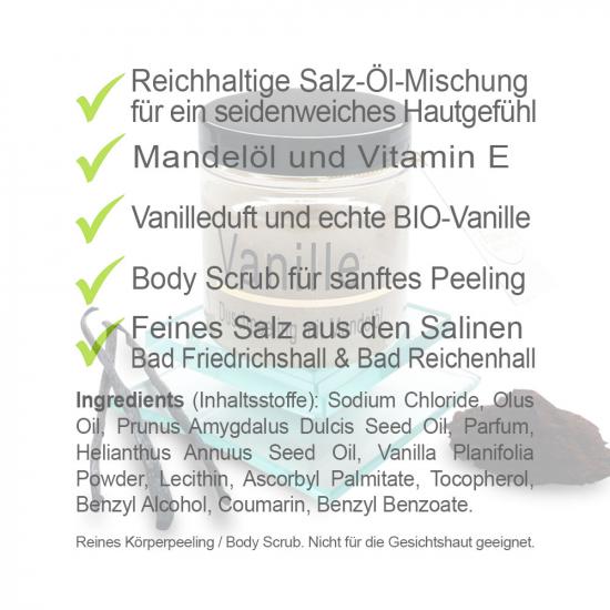 Vanille Mandelöl Duschpeeling Body Scrub Körperpeeling | 320g