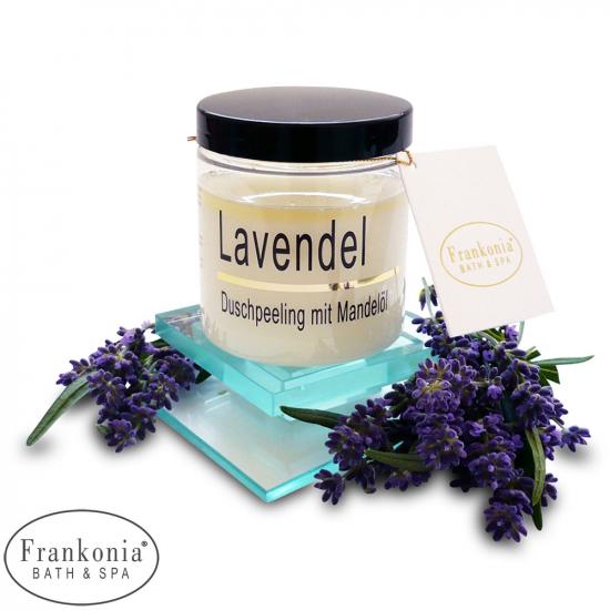 Lavendel Duschpeeling Salz Körperpeeling mit Mandelöl | 320g