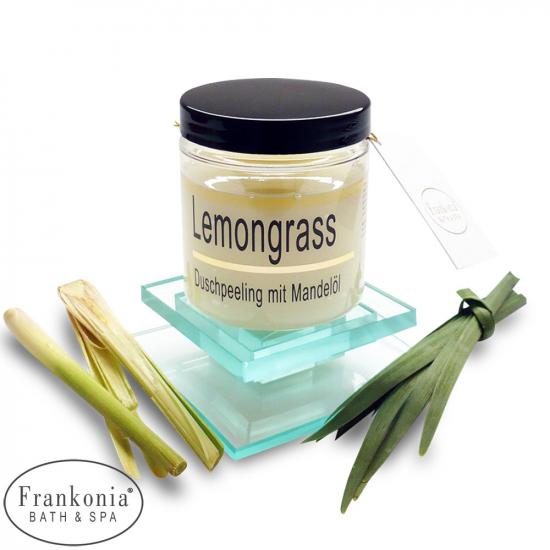Lemongrass Duschpeeling Salz Körperpeeling mit Mandelöl | 320g