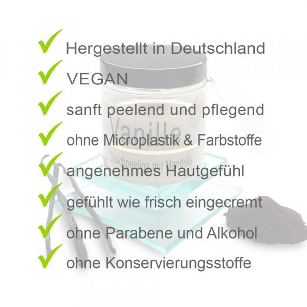 Vanille Mandelöl Duschpeeling Body Scrub Körperpeeling | 320g